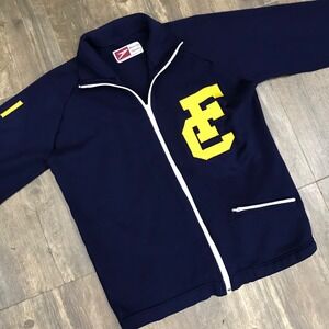 Vintage 70s‎ White Stag Speedo Tracksuit Jacket Women Size Small Blue Japan